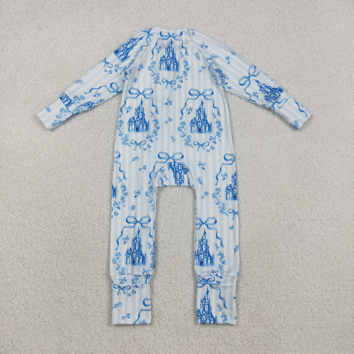 Sibling Baby Girls Colorful Flowers Bows Two Way Zip Convertible Rompers