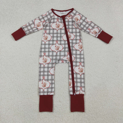 Sibling Baby Kids Turkey Pie Pumpkins Thanksgiving Two Way Zip Convertible Rompers