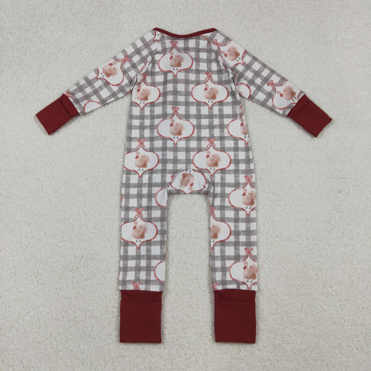 Sibling Baby Kids Turkey Pie Pumpkins Thanksgiving Two Way Zip Convertible Rompers