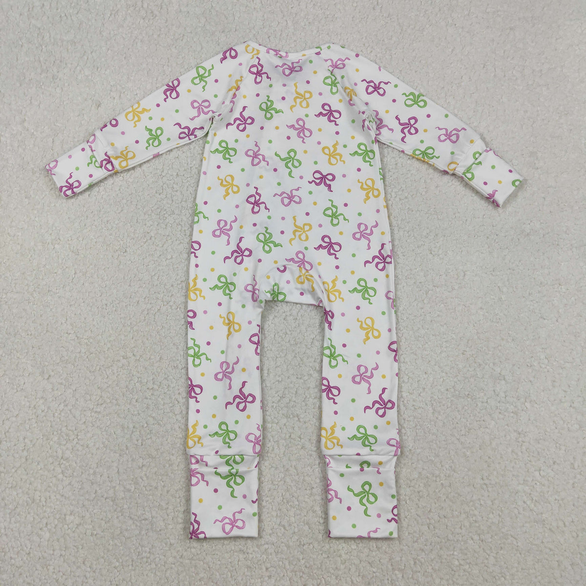 Sibling Baby Kids Mardigras Bows Camo Donuts Two Way Zip Convertible Rompers