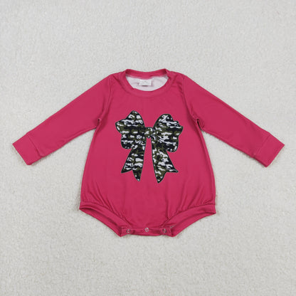 Sibling Baby Boys Girls Long Sleeves Camo Deer Dogs Ducks Hunting Rompers