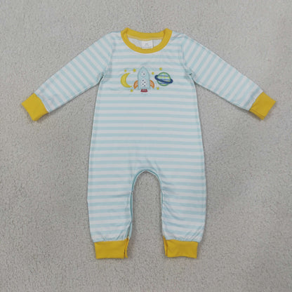 Sibling Baby Boys Long Sleeves Embroidery Turkey Pumpkins Deer Fall Pant Rompers