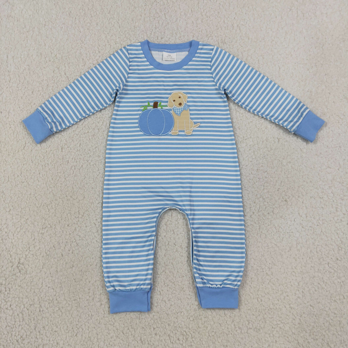 Sibling Baby Boys Long Sleeves Embroidery Turkey Pumpkins Deer Fall Pant Rompers