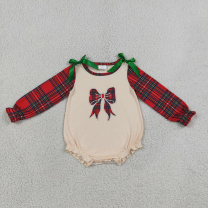 Sibling Baby Boys Girls Long Sleeves Embroidery Ducks Turkey Bows Fall Rompers