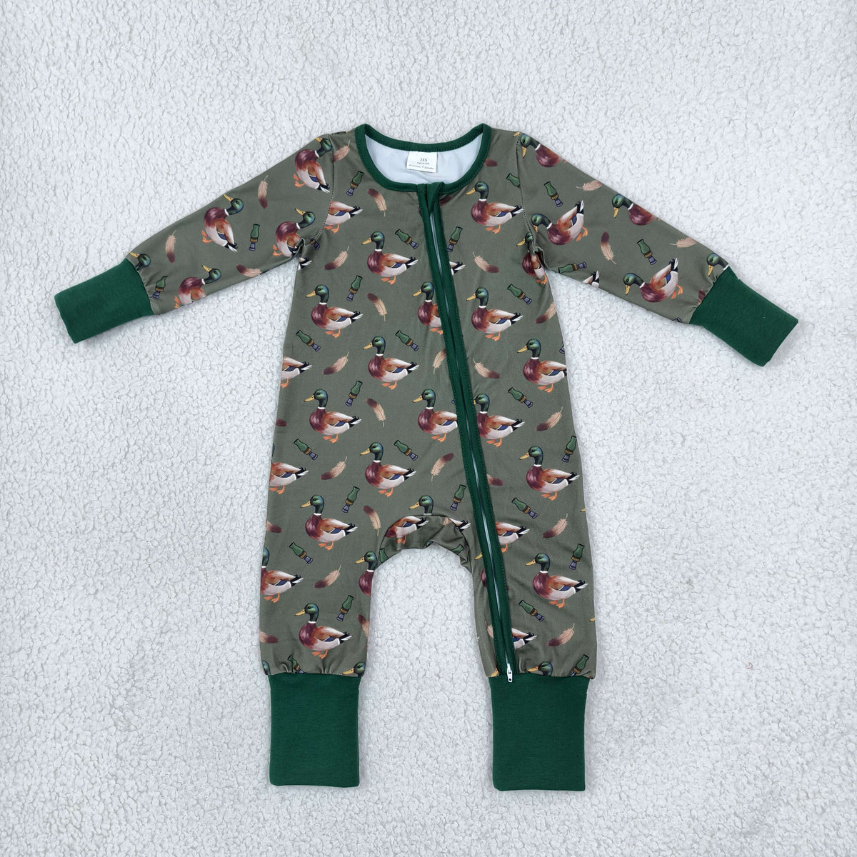 Sibling Baby Kids Ducks Calls Flowers Hunting Pajamas Sets Blanked