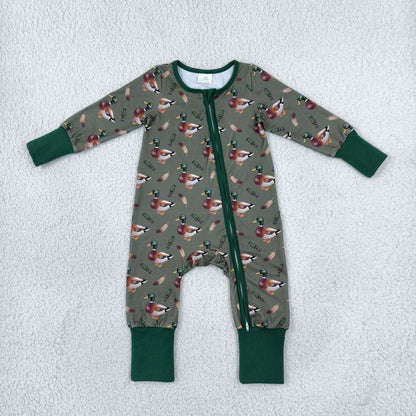 Sibling Baby Kids Ducks Calls Flowers Hunting Pajamas Sets Blanked