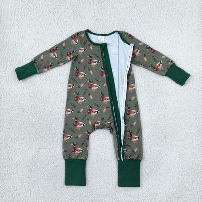 Sibling Baby Kids Ducks Calls Flowers Hunting Pajamas Sets Blanked