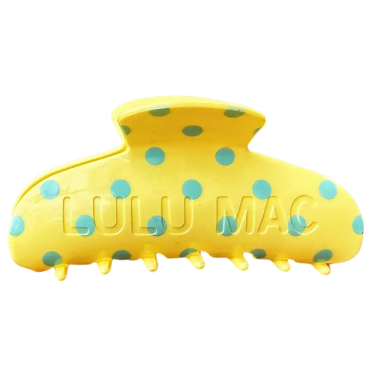 Lulu Mac Blue Polka Dot Claw Clip