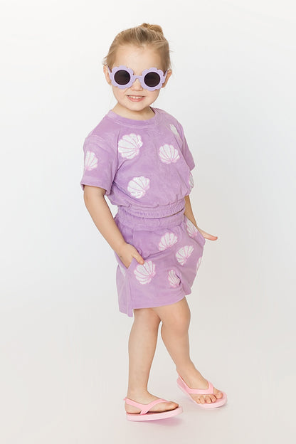 Lavender Terry Cloth Seashell Top