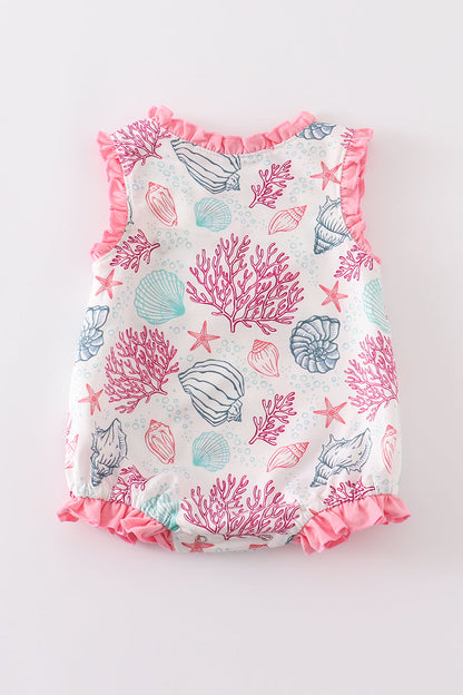 Pink Shell Embroidered Bubble