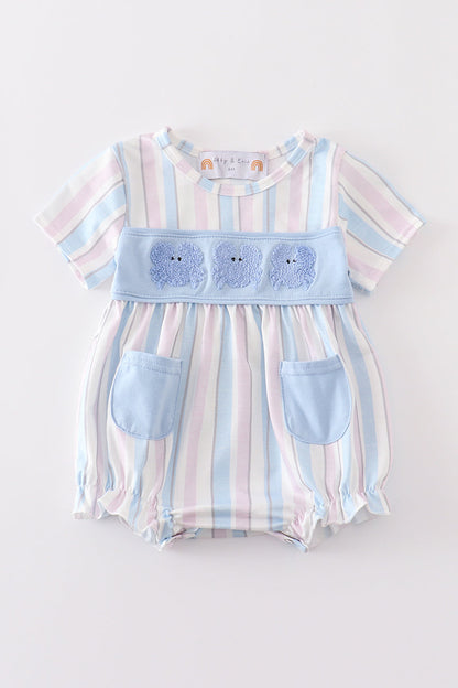 Crab french knot stripe girl bubble