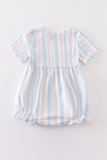 Crab french knot stripe girl bubble