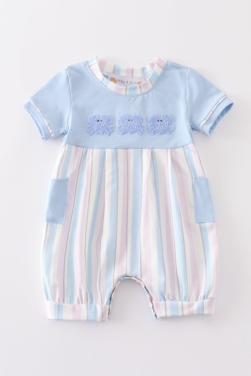 Crab french knot stripe boy bubble