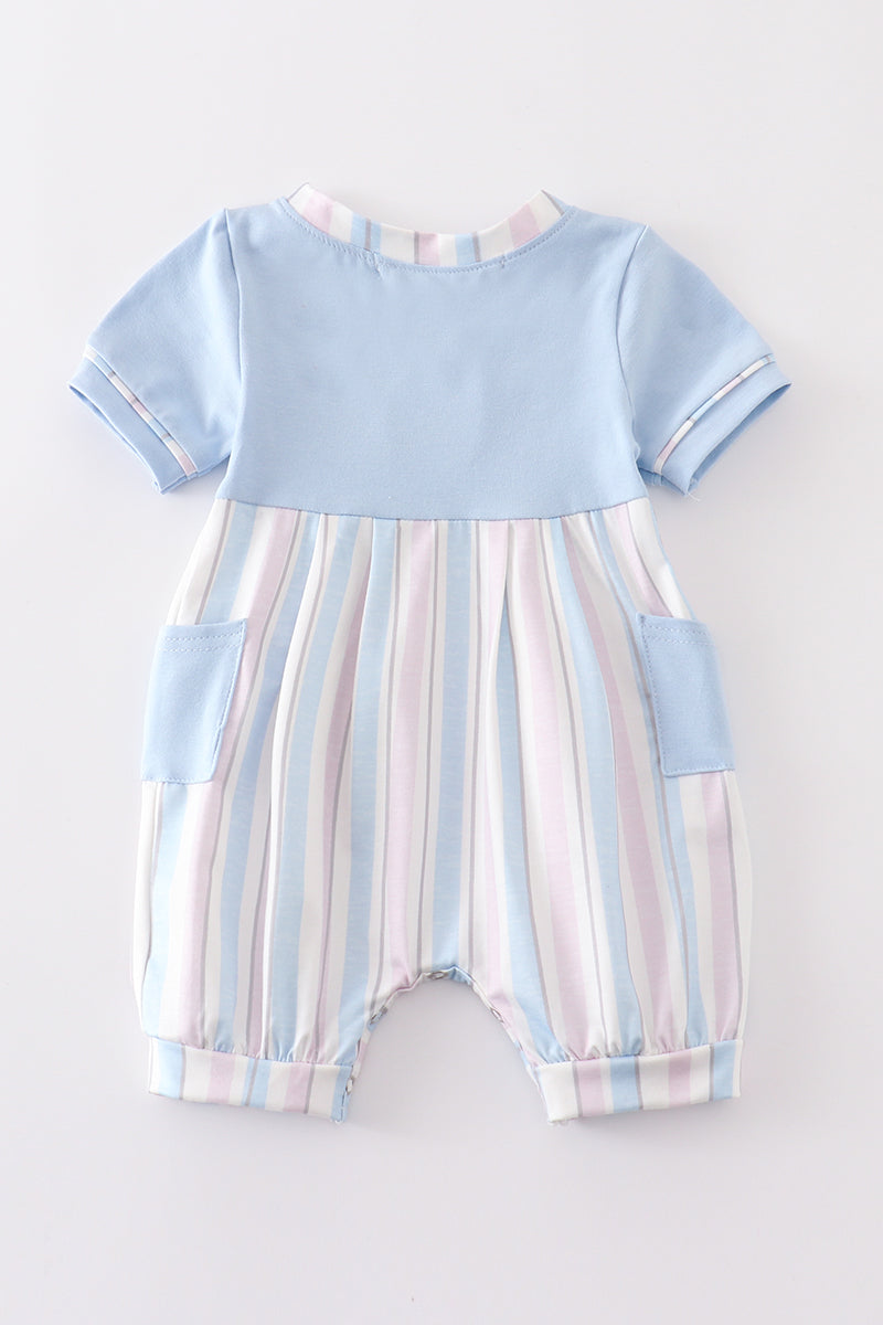 Crab french knot stripe boy bubble