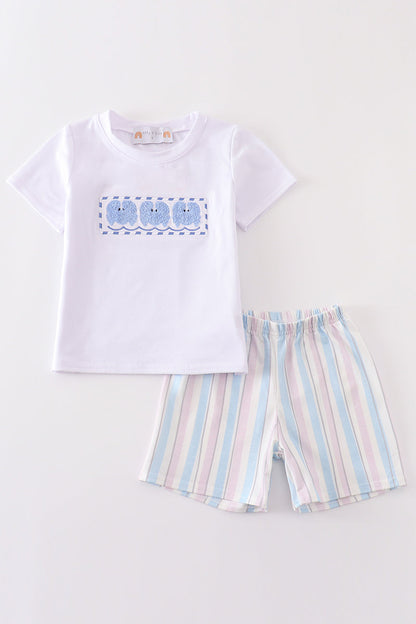 Crab french knot boy set