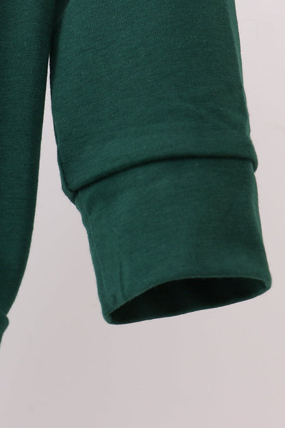 Forest santa claus applique ruffle top