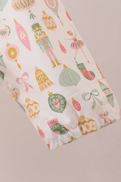 Nutcracker print tiered mom dress