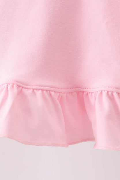 Pink Strawberry Applique Knit Set