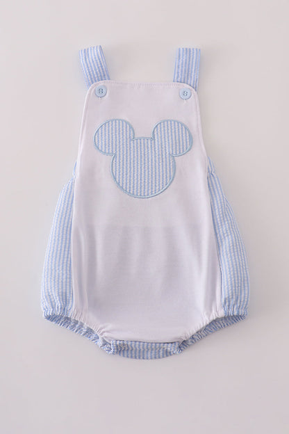 Blue character applique bubble