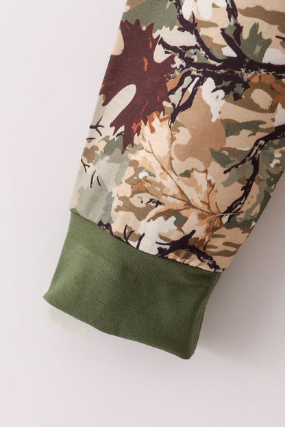 Camo leave dad&me sweatshirt