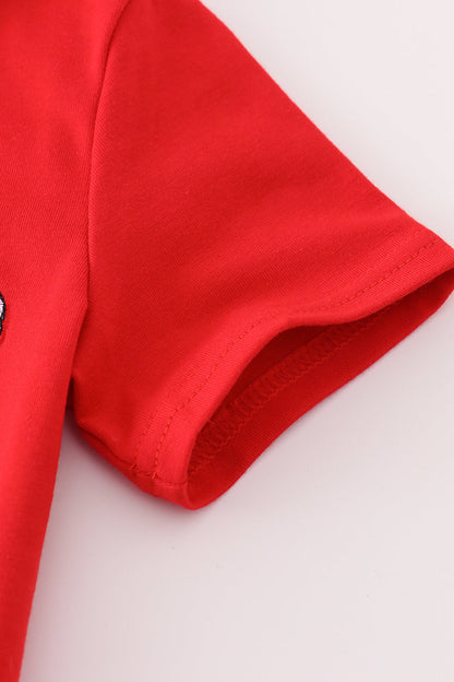 Georgia bulldog embroidery top