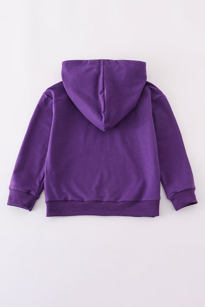 LSU glitter hoodie top