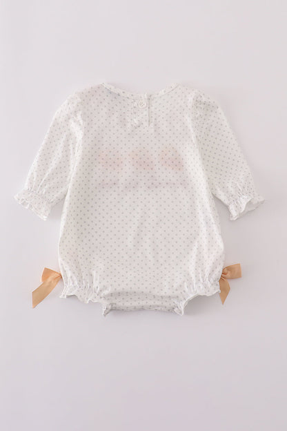 Sweet as pie french knot girl bubble