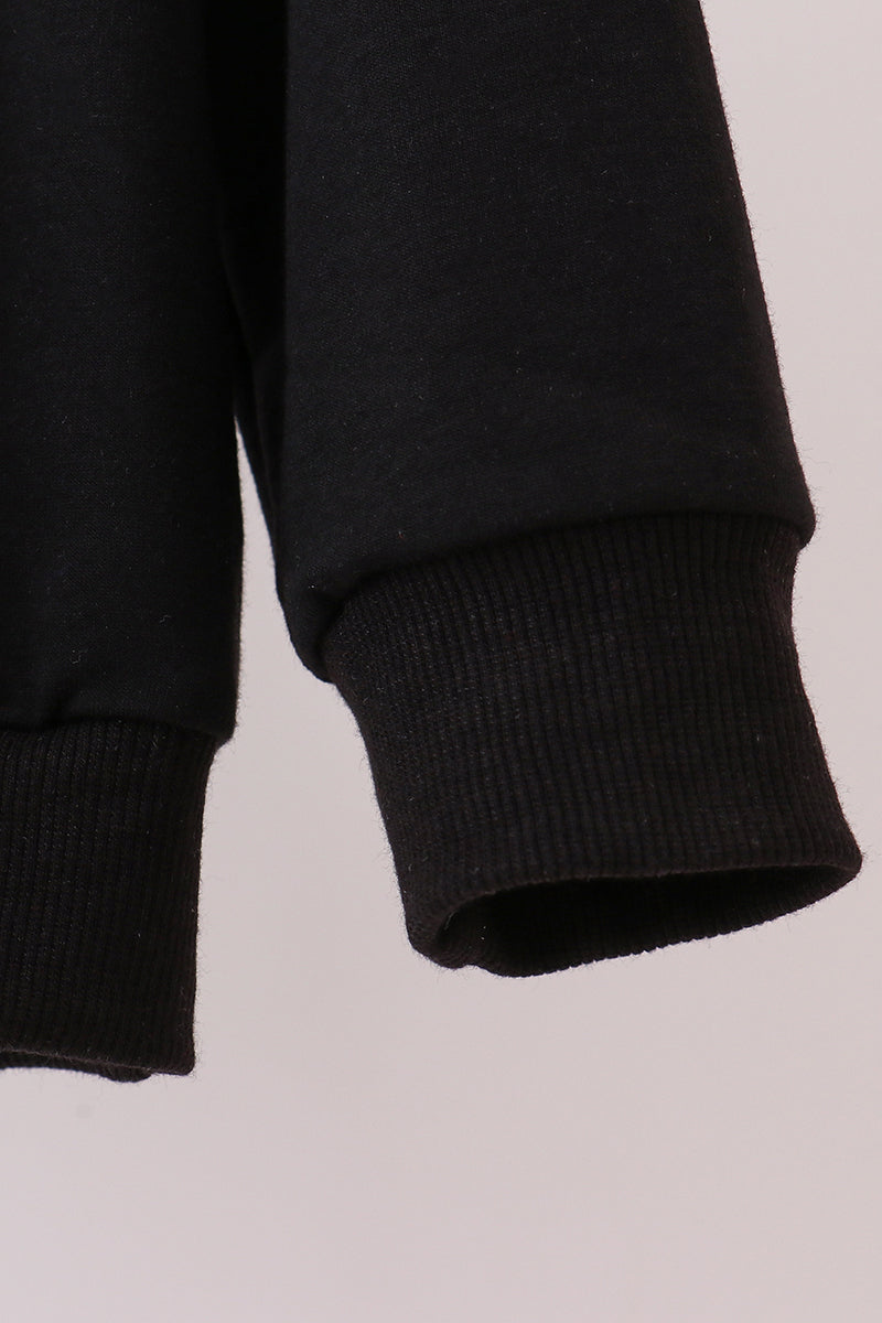 Black nutcracker embroidery mom &me top