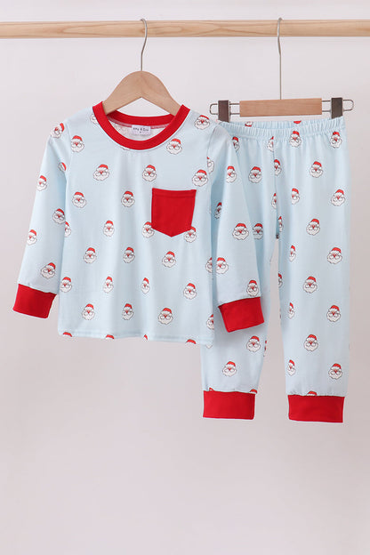 Christmas santa claus print pants set