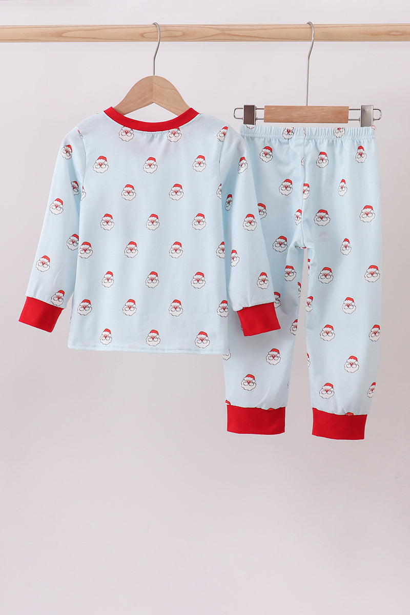 Christmas santa claus print pants set