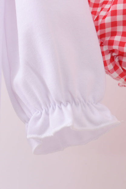 White deer embroidery bloomer set