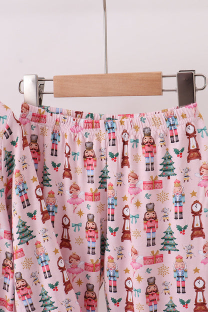 Nutcracker print bamboo pants set