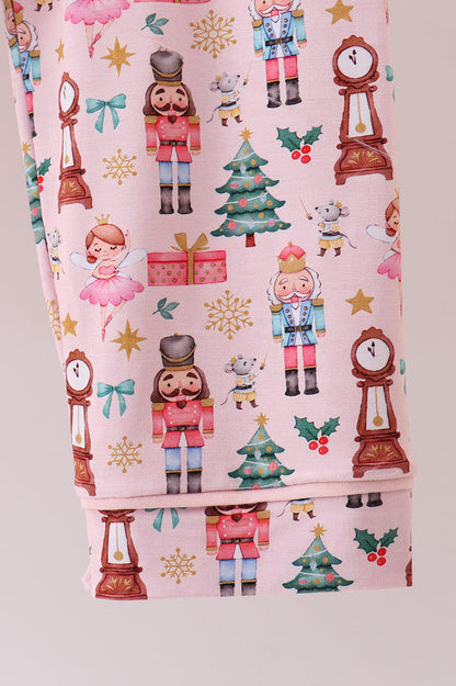 Nutcracker print bamboo pants set