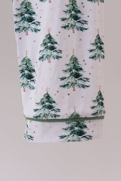 Green christmas tree bamboo mom&me pajama set