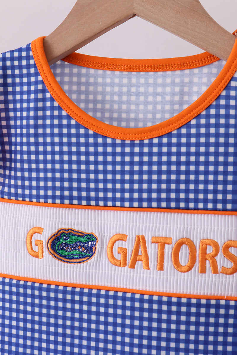 Florida Gators smocked ruffle shorts set