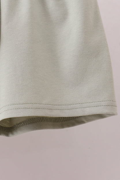 Lawb of god applique plaid shorts set