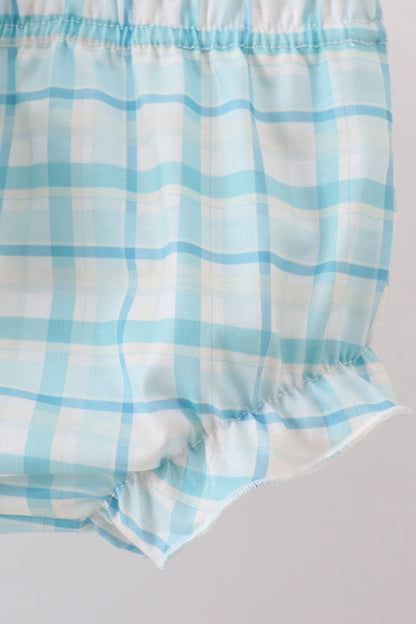 Blue he is risen embroidery bloomer set