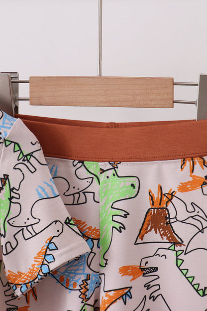 Dinosaur bamboo pajama set