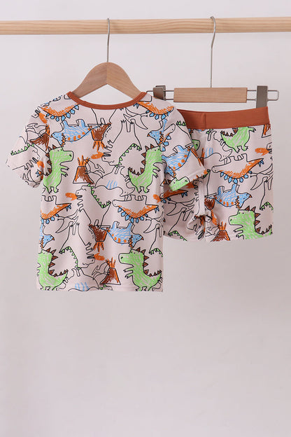 Dinosaur bamboo pajama set