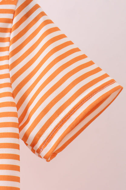 Tennessee Go vols embroidery stripe top