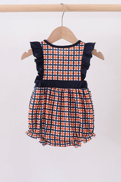 Auburn war eagle smocked ruffle bubble