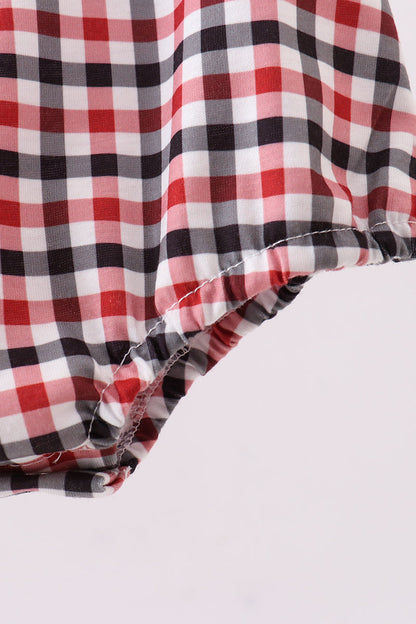 Georgia go dawgs embroidery plaid bubble