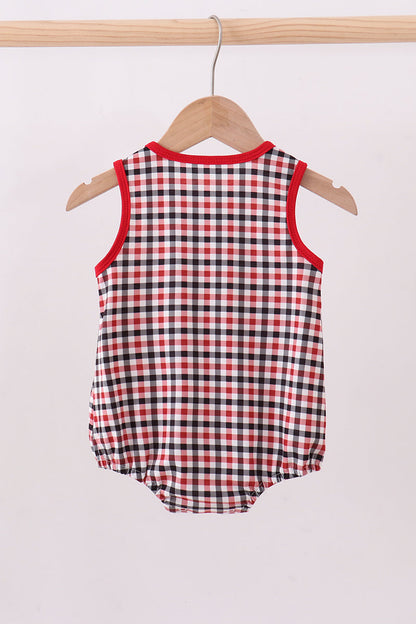 Georgia go dawgs embroidery plaid bubble