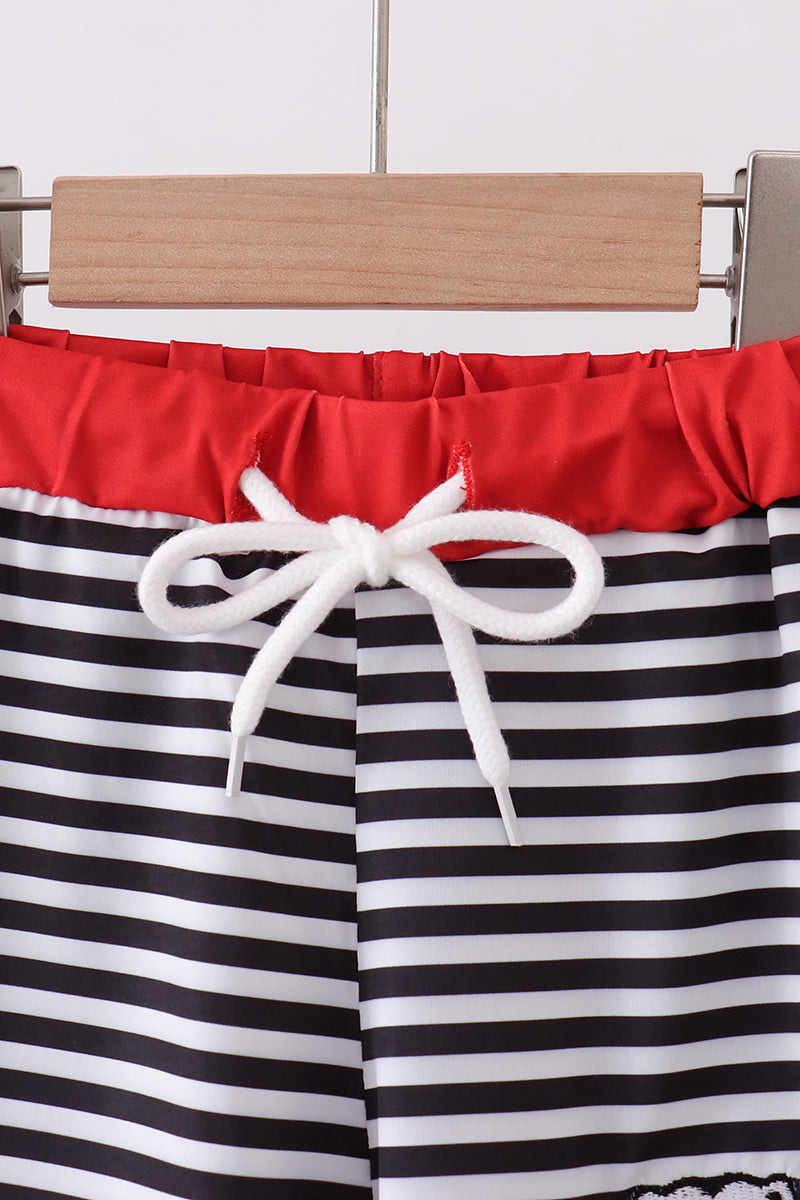 Georgia go dawgs embroidery stripe trunks