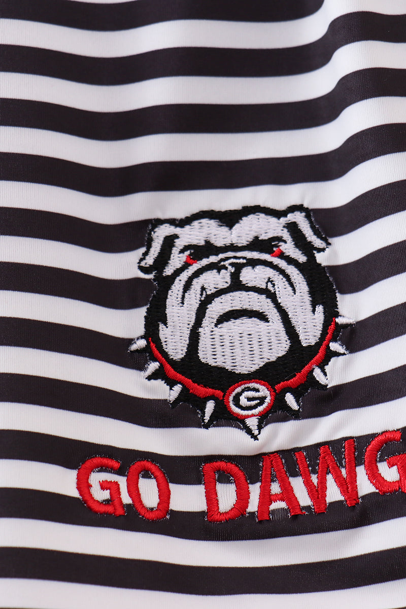 Georgia go dawgs embroidery stripe trunks