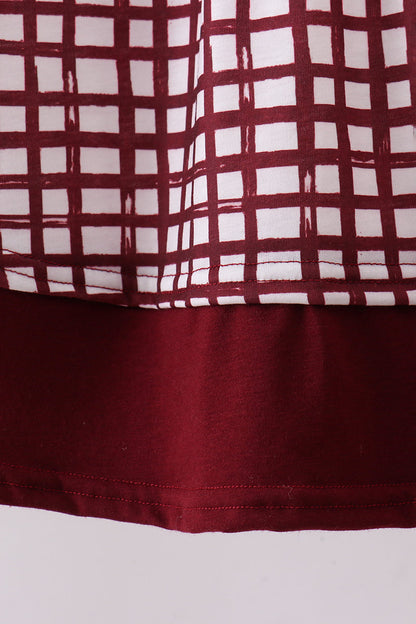 Mississippi Hail State smocked gingham dress