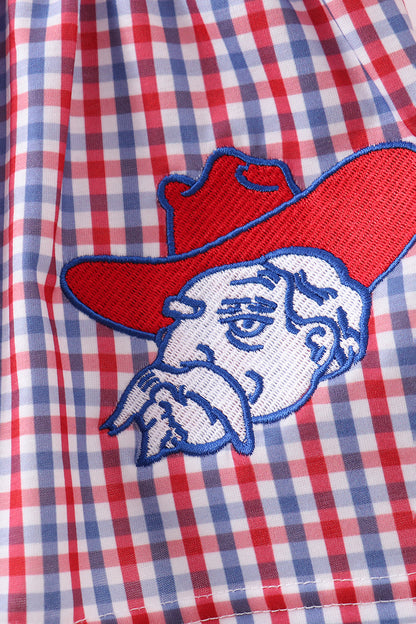 Ole Miss applique bloomer set