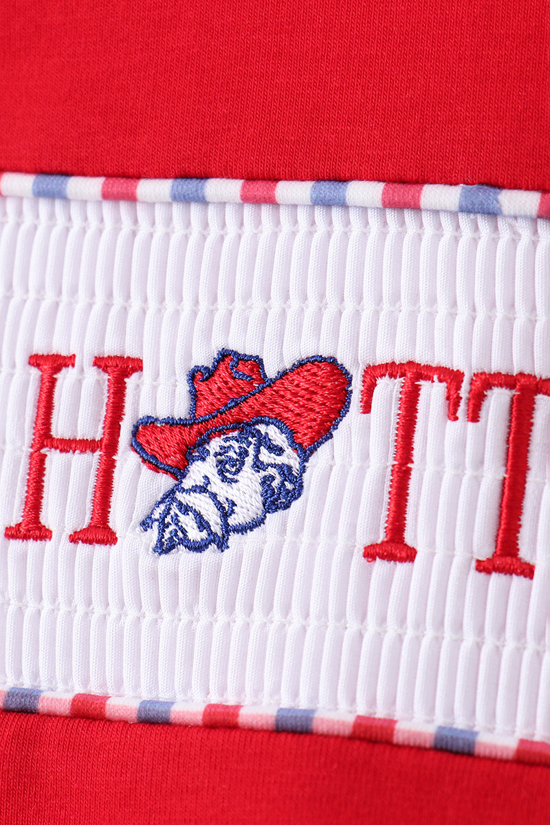 Ole Miss HOTTY TODDY smocked shorts  set