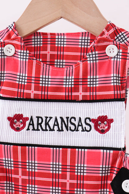 Arkansas smocked plaid jonjon