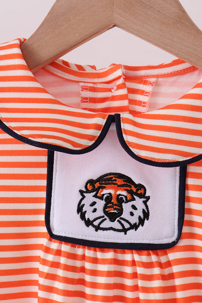 Auburn embroidery stripe bubble